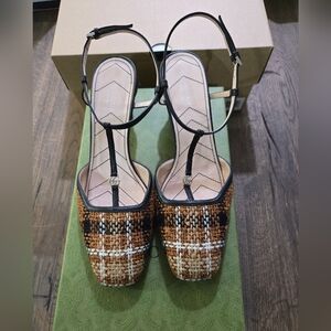 Gucci Charlotte T Slingback Pumps